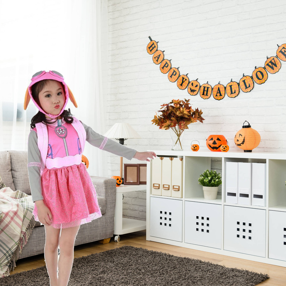 PSI PATROL STRÓJ SKYE KOSTIUM DLA DZIEWCZYNKI NA IMPREZĘ SUKIENKA 98-110