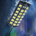 LAMPA SOLARNA 2400W CZUJNIK RUCHU ZMIERZCHU OGRODOWA LATARNIA PILOT GRARAŻ 