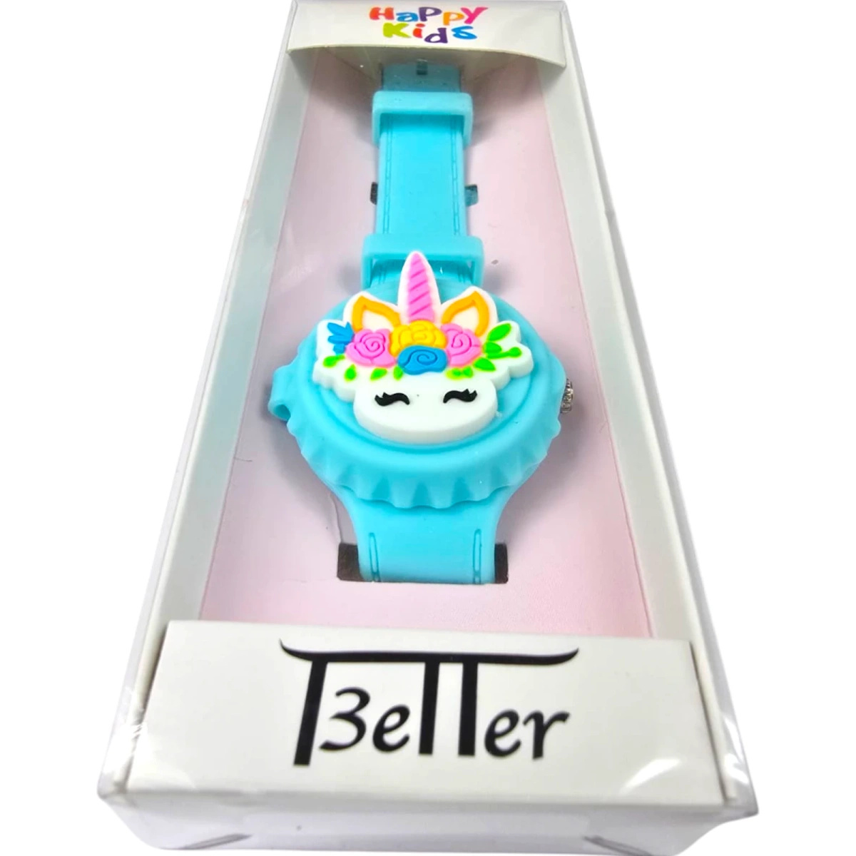 ZEGAREK DZIECIĘCY HAPPY KIDS JEDNOROŻEC EDU NA PREZENT PIERWSZY ZEGAREK