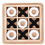GRA KÓŁKO I KRZYŻYK DREWNIANA DLA DZIECI I DOROSŁYCH LOGICZNA UKŁADANKA 