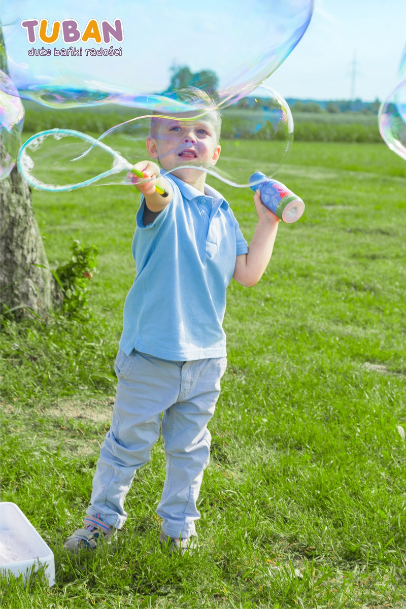 TUBAN ZESTAW DO BANIEK MYDLANYCH OBRĘCZ MOTYLEK + PŁYN 250ML