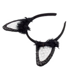 KOSTIUM DLA DZIEWCZYNKI NA BAL PRZEBIERAŃCÓW CZARNY KOTEK SPÓDNICZKA OPASKA 