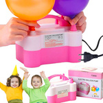 POMPKA ELEKTRYCZNA DO BALONÓW 2 DYSZE PROFESJONALNA SZYBKA WYDAJNA 600W