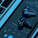 SŁUCHAWKI BEZPRZEWODOWE DO BIEGANIA DOUSZNE M19 BLUETOOTH POWERBANK ETUI 