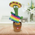 KAKTUS ŚPIEWAJĄCY TAŃCZĄCY POWTARZA MÓWI TAŃCZY POWTARZA ŚWIECI PIOSENKI