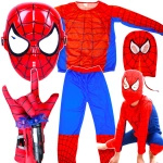SPIDERMAN Zestaw Strój Dla Chłopca Kostium + Wyrzutnia Sieci 