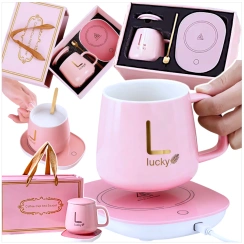 PODGRZEWACZ DO KUBKA KAWY HERBATY ZESTAW 5w1 Kubek z Podgrzewaczem