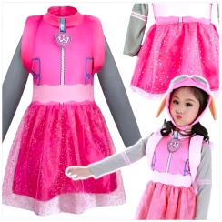 PSI PATROL STRÓJ SKYE KOSTIUM DLA DZIEWCZYNKI NA IMPREZĘ SUKIENKA S