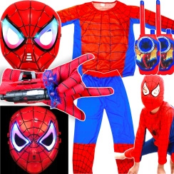 SPIDERMAN Zestaw Strój Dla Chłopca Kostium + Akcesoria